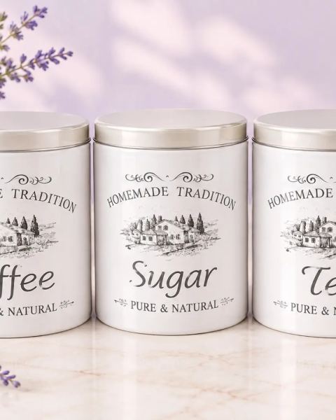 Latas de cocina Coffee, Sugar y Tea