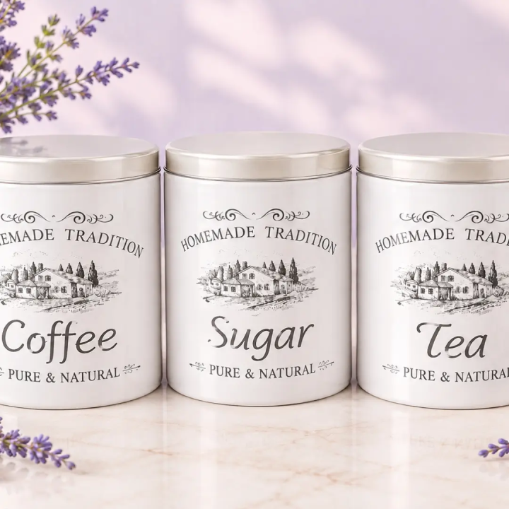 Latas de cocina Coffee, Sugar y Tea
