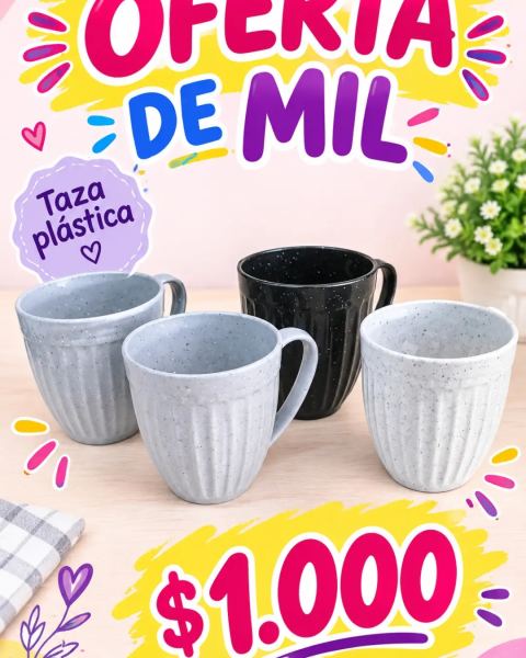 Taza plástica