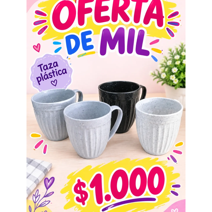 Taza plástica
