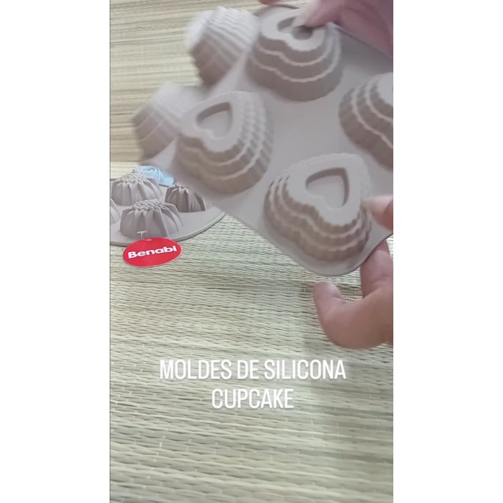 Moldes de silicona para cupcakes