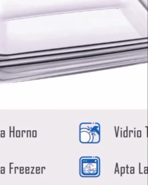 Fuente de vidrio para horno