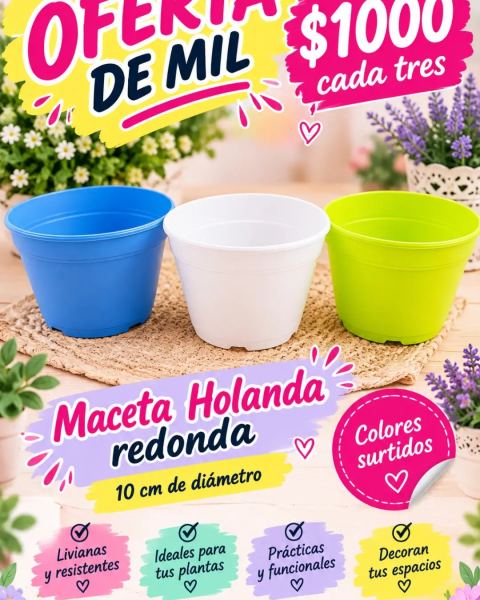 Maceta Holanda redonda