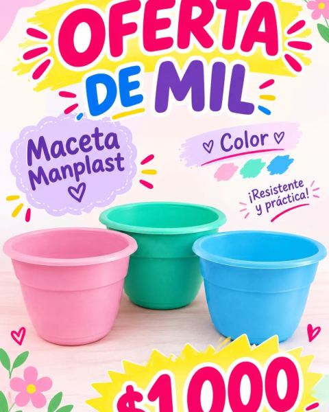 Maceta Manplast