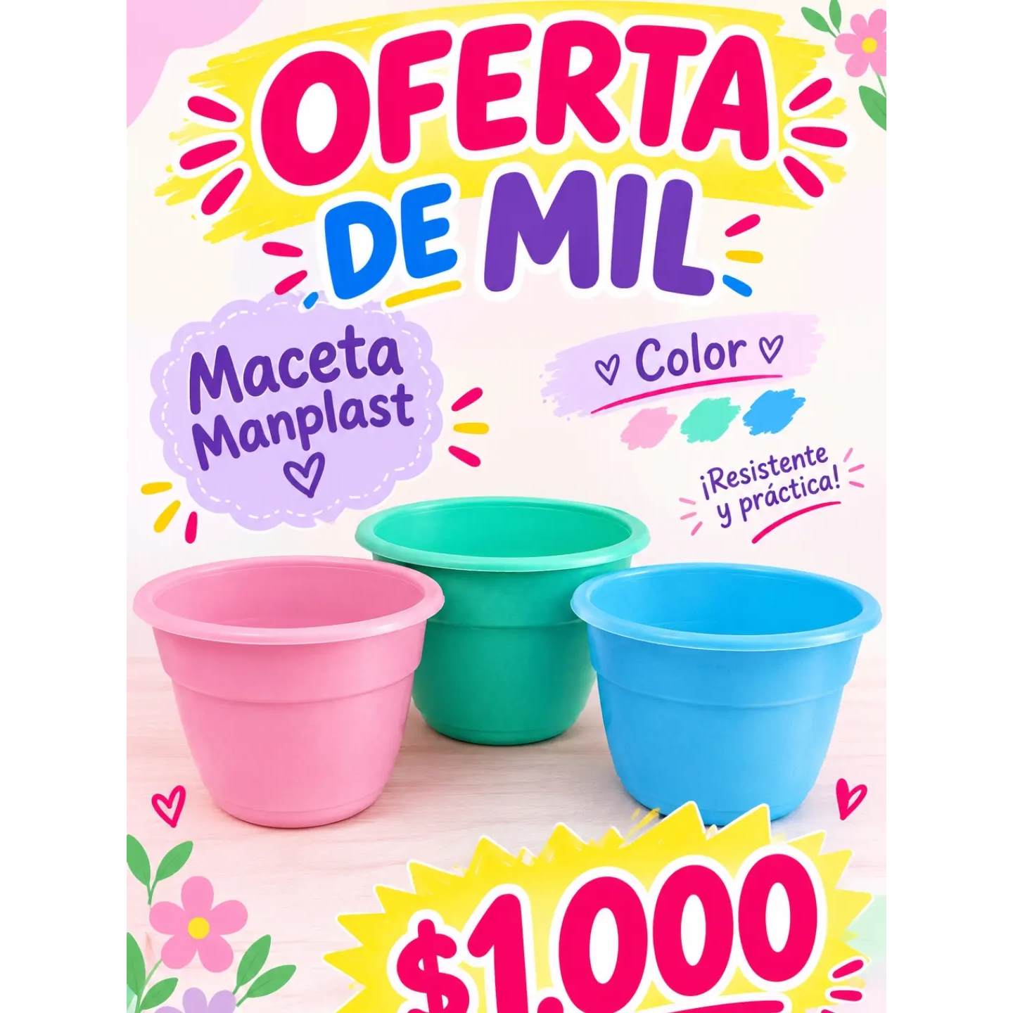 Maceta Manplast