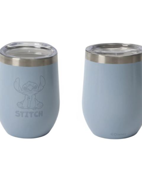 Mate termico acero Celeste c/tapa STITCH