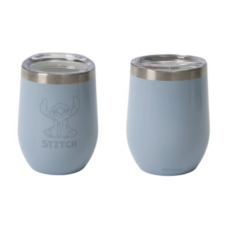 Mate termico acero Celeste c/tapa STITCH
