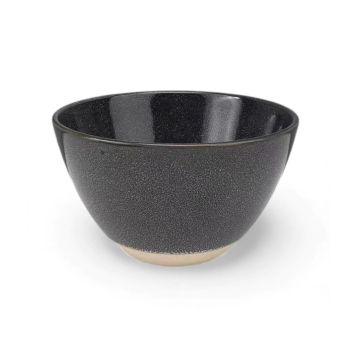 Bowl ceramico 500ml negro base cruda
