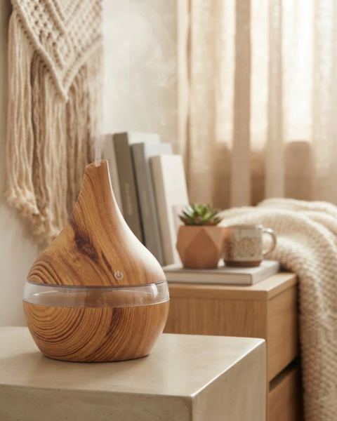 Humidificador jarron fino c/luces en caja