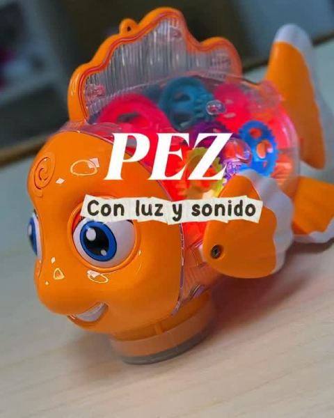 Pez interactivo con luz y sonido