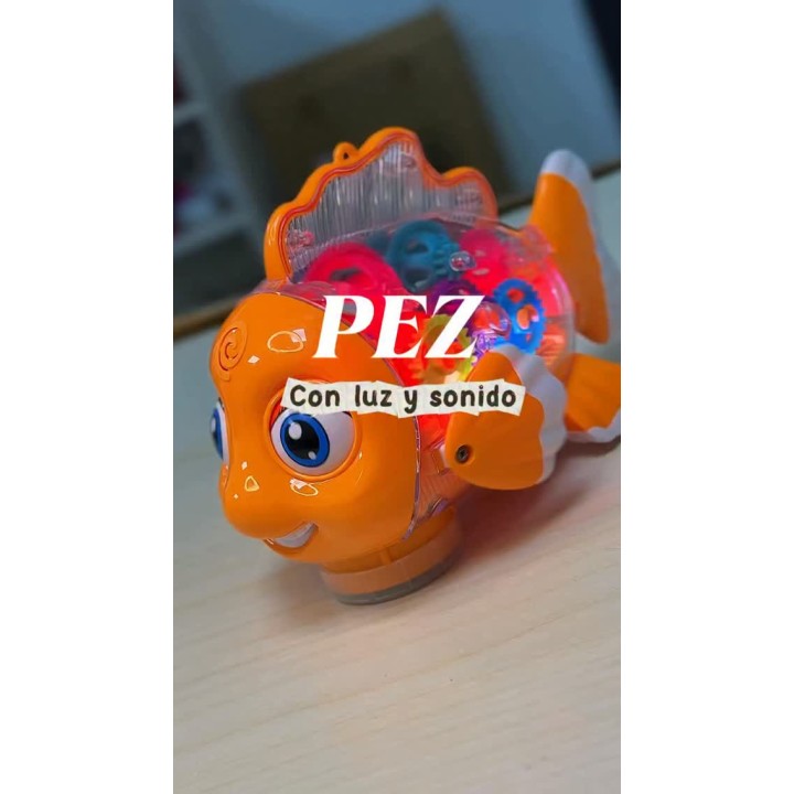 Pez interactivo con luz y sonido