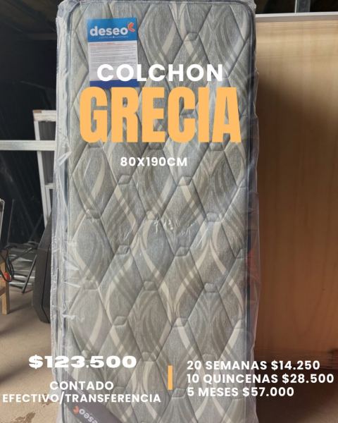 Colchón Grecia Deseo 80 x 190 cm