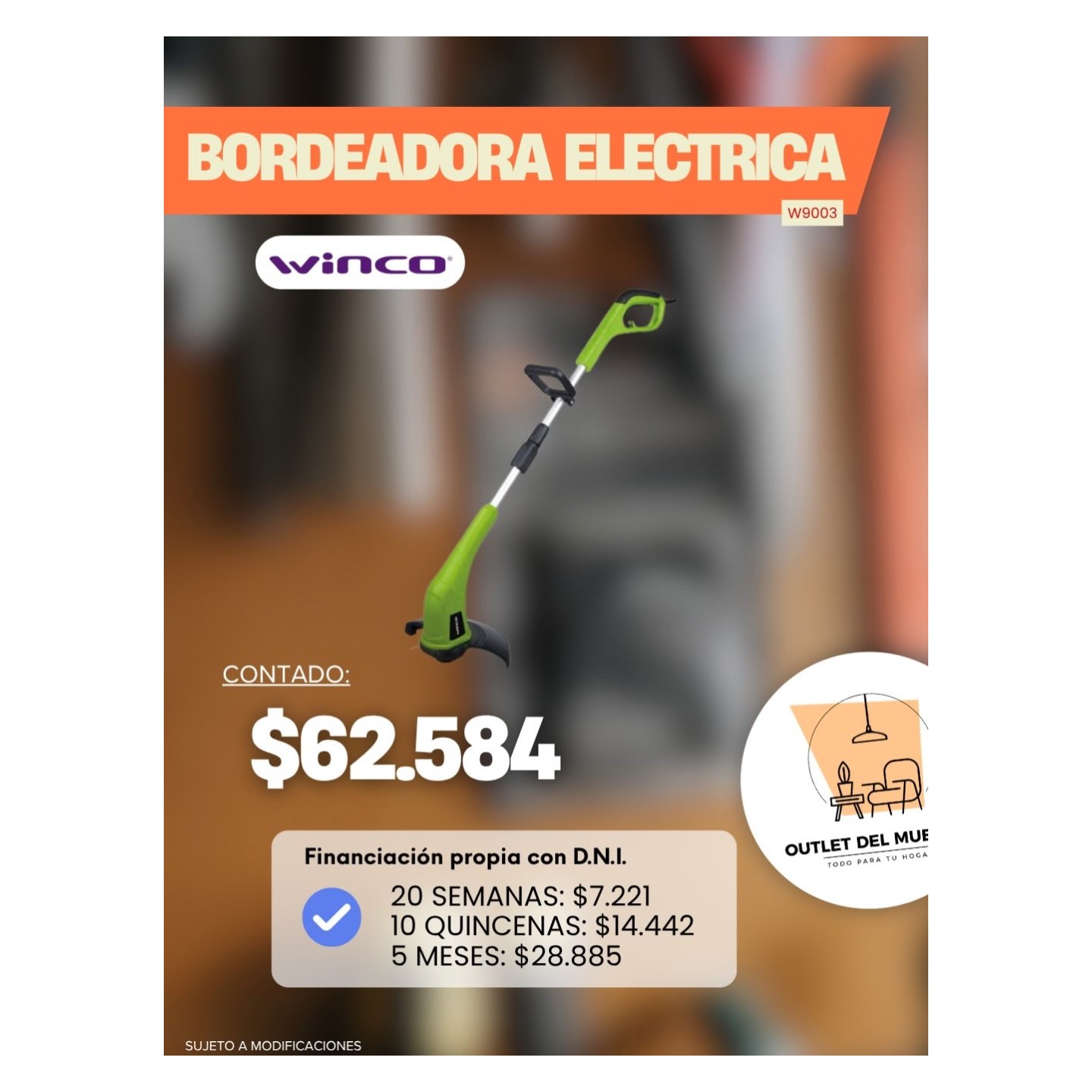 Bordeadora eléctrica Winco