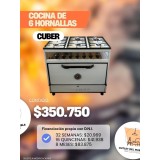 Cocina industrial Cuber 6 hornallas
