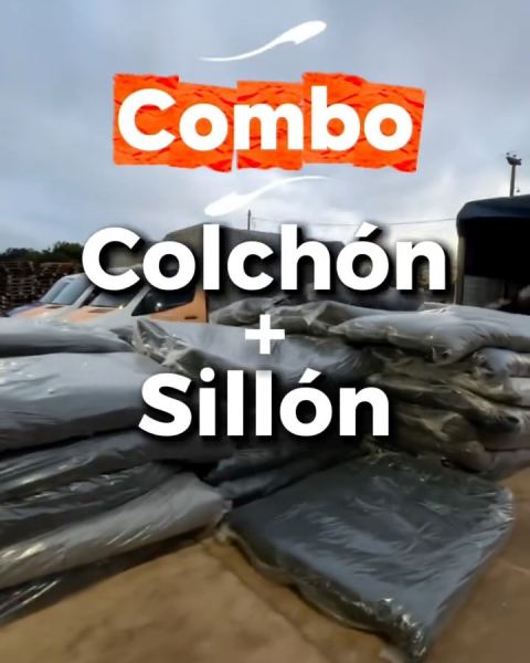 Futones de 3 cuerpos y combos colchón + sillón