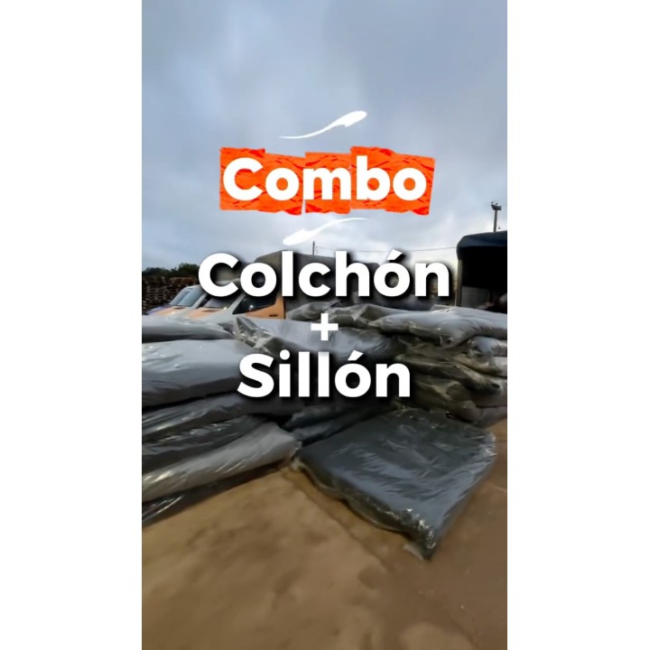 Futones de 3 cuerpos y combos colchón + sillón