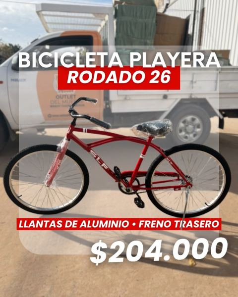 Bicicleta playera rodado 26