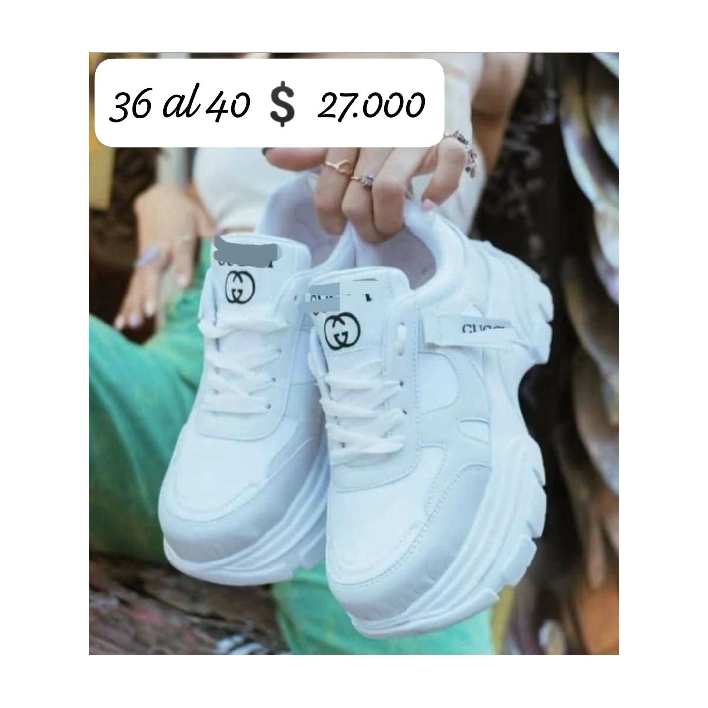 Zapatillas blancas con plataforma