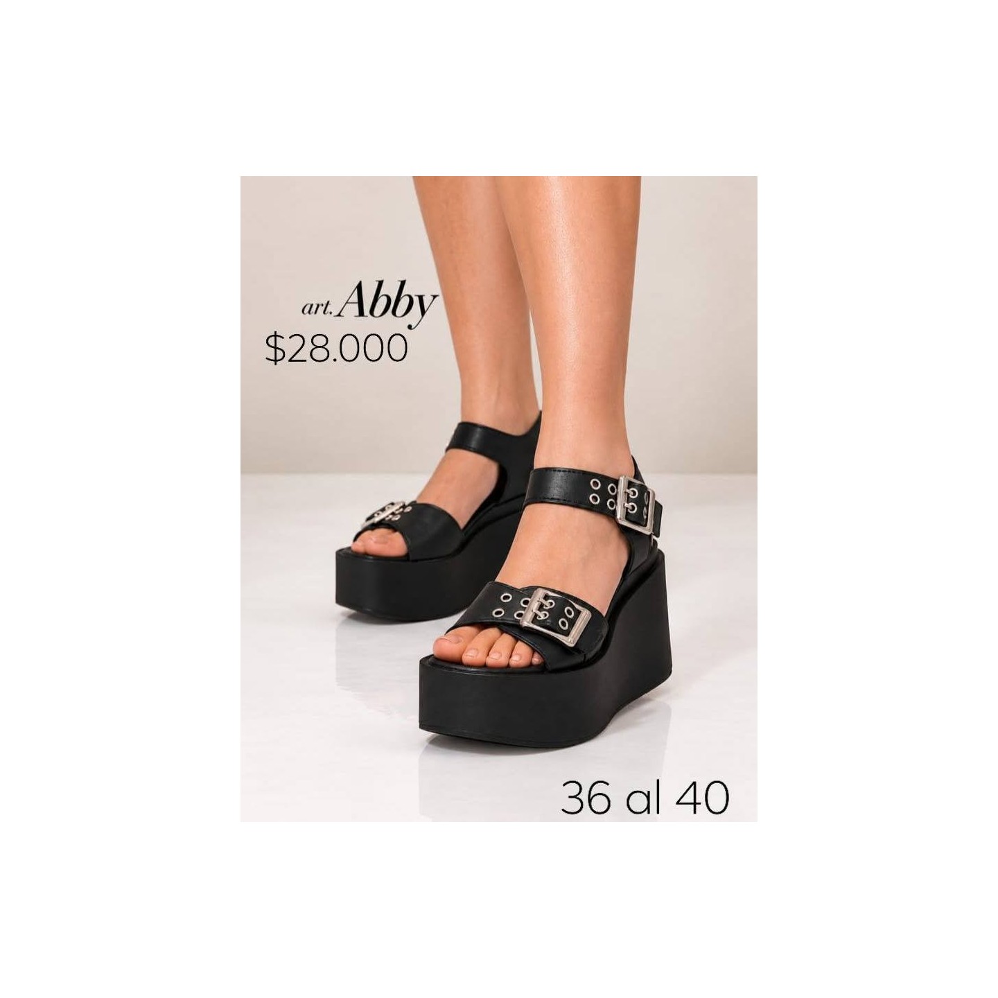 Sandalias Art Aby con plataforma