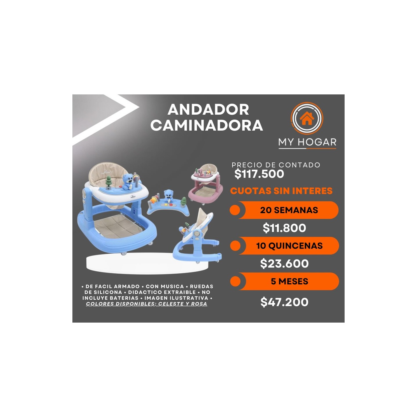 Andador caminadora