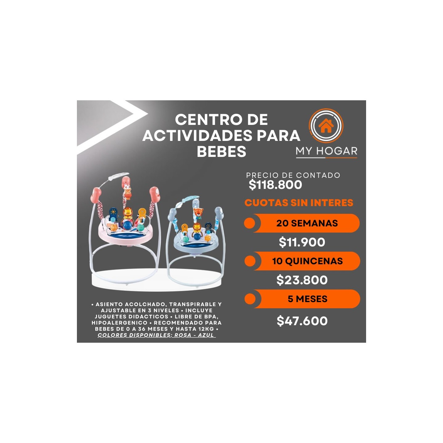 Centro de actividades para bebés