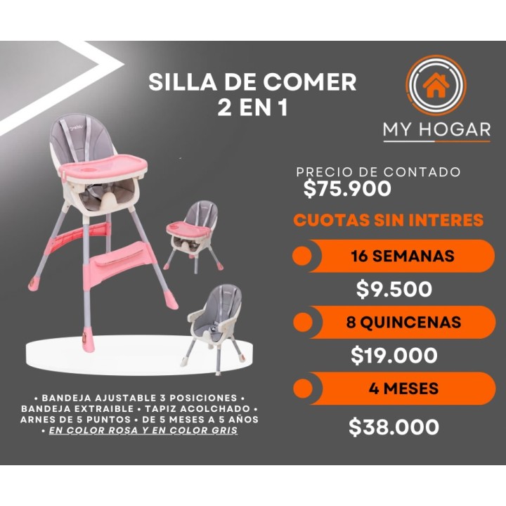Silla de comer 2 en 1