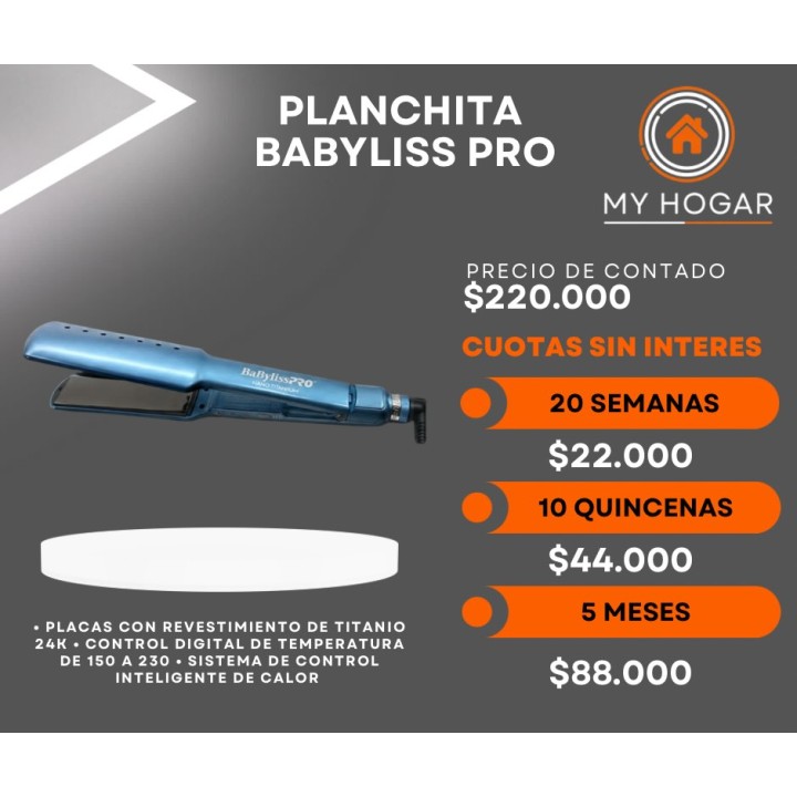 Planchita Babyliss Pro