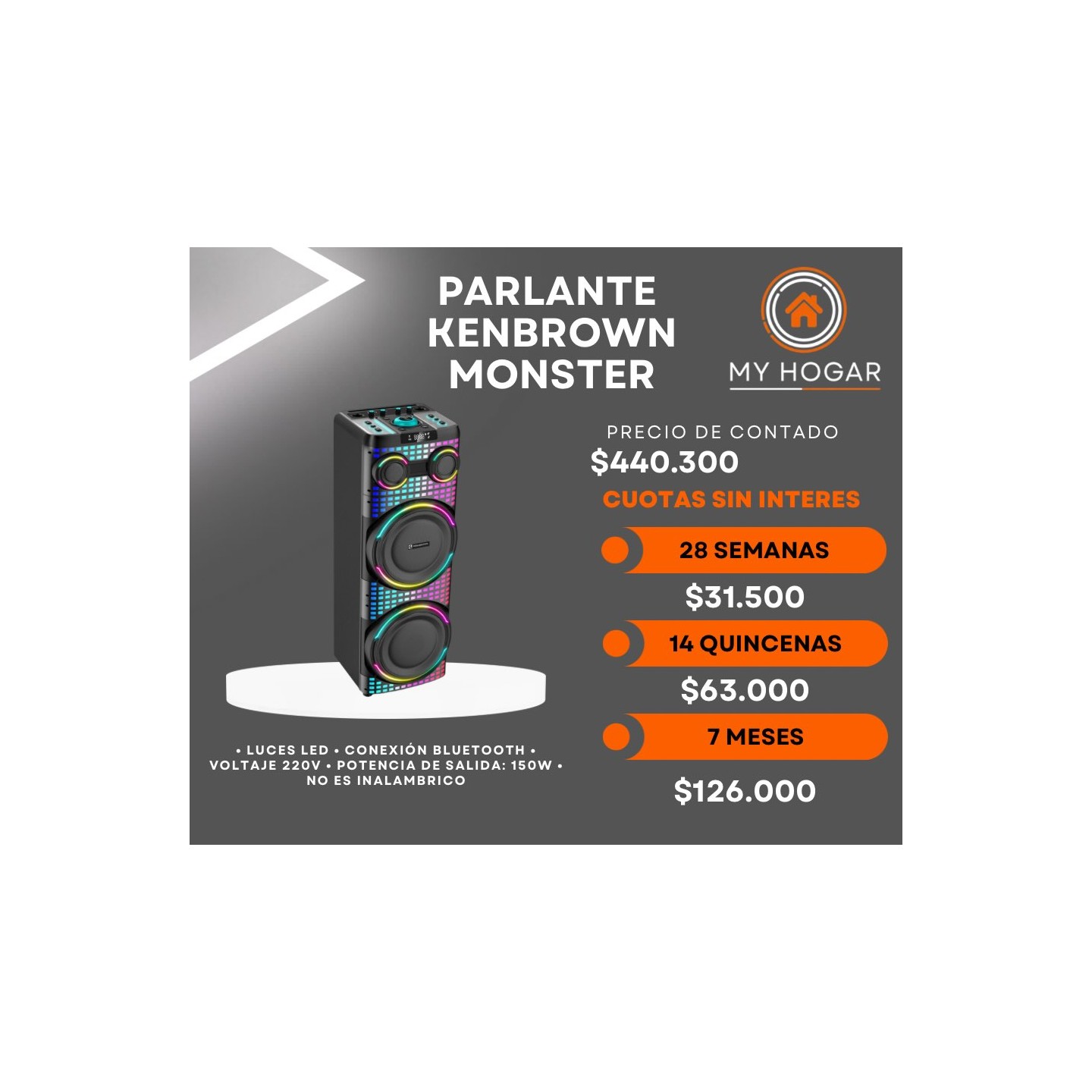 Parlante Kenbrown Monster