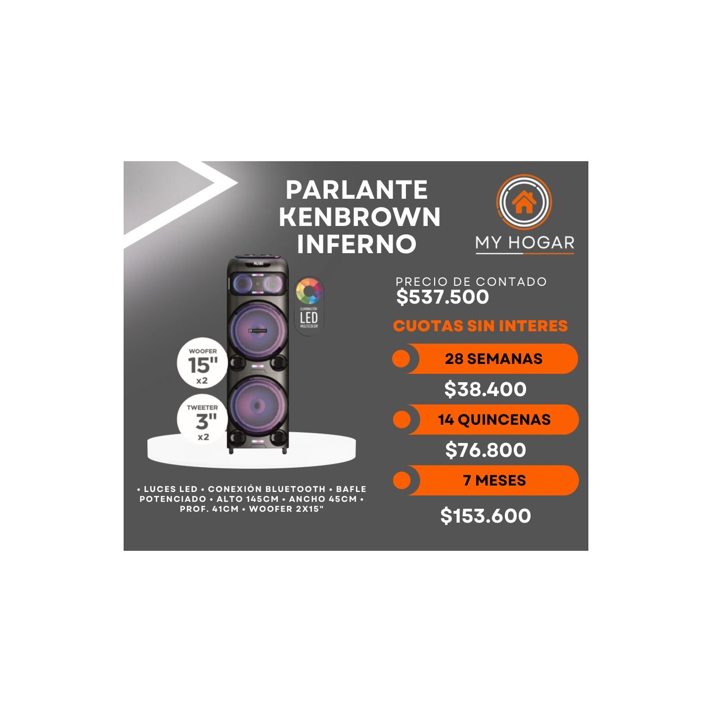 Parlante Kenbrown Inferno
