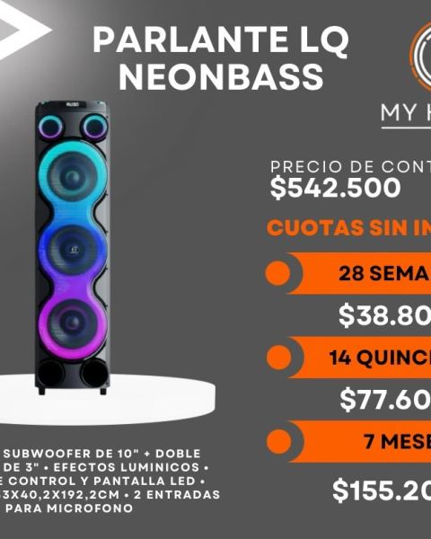 Parlante LQ Neonbass