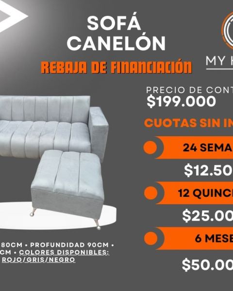 Sofá Canelón