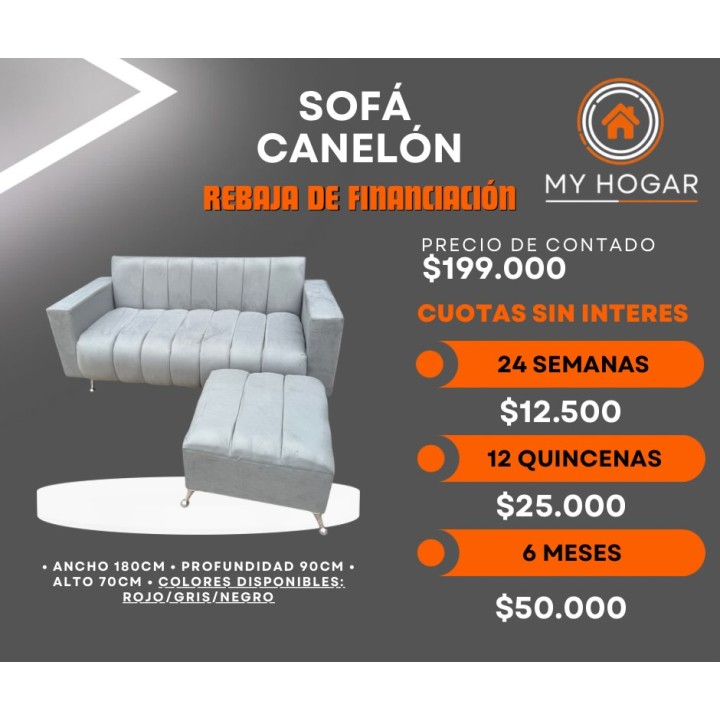 Sofá Canelón