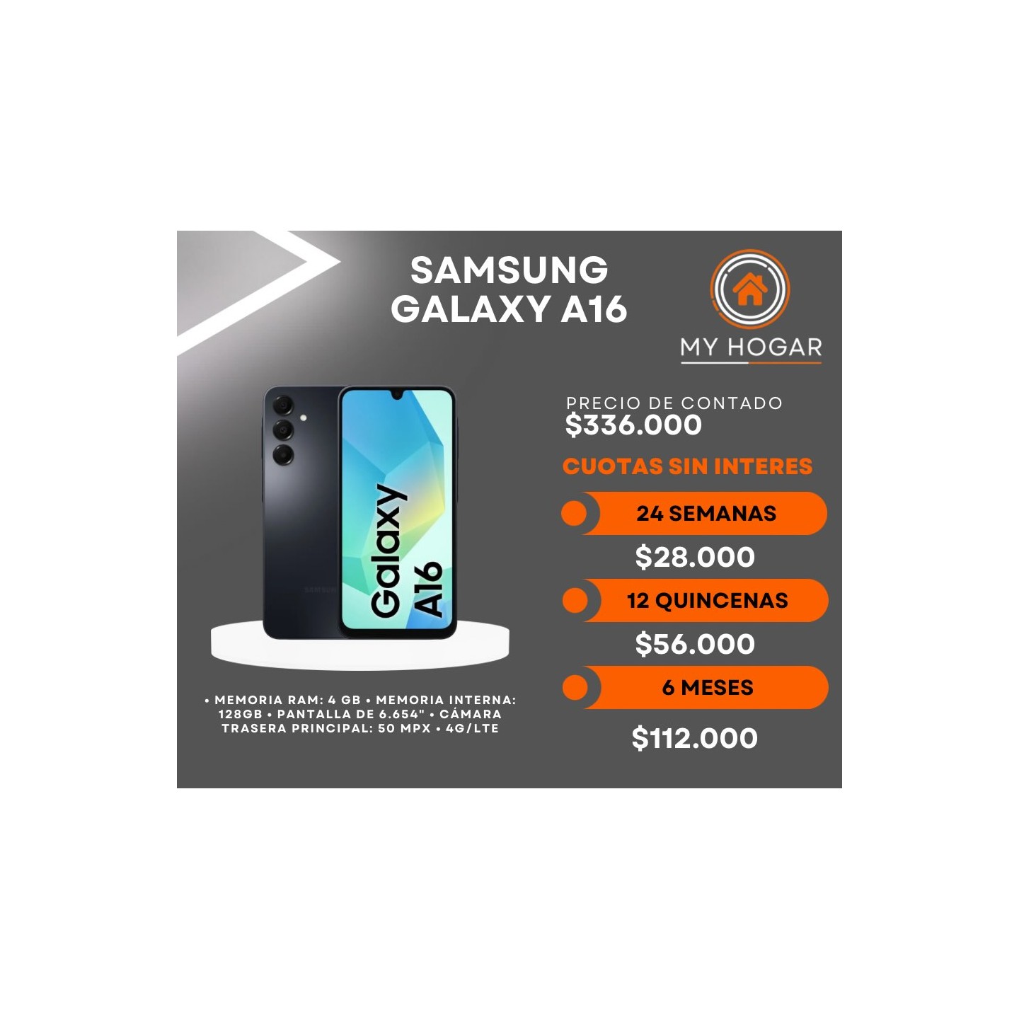 Celular Samsung Galaxy A16