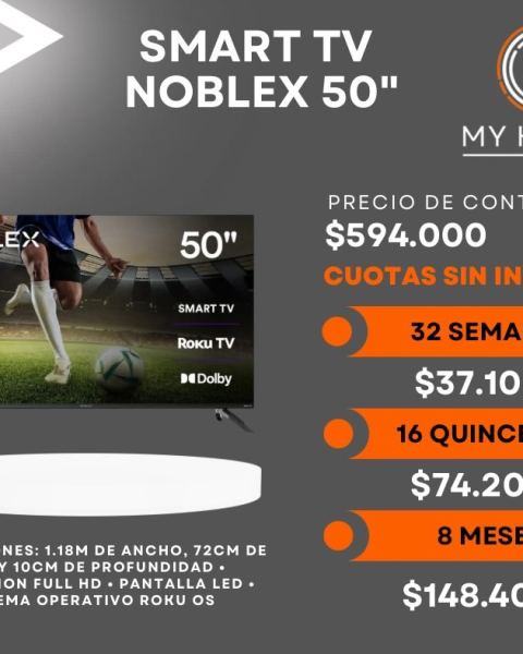 Smart TV Noblex 50"