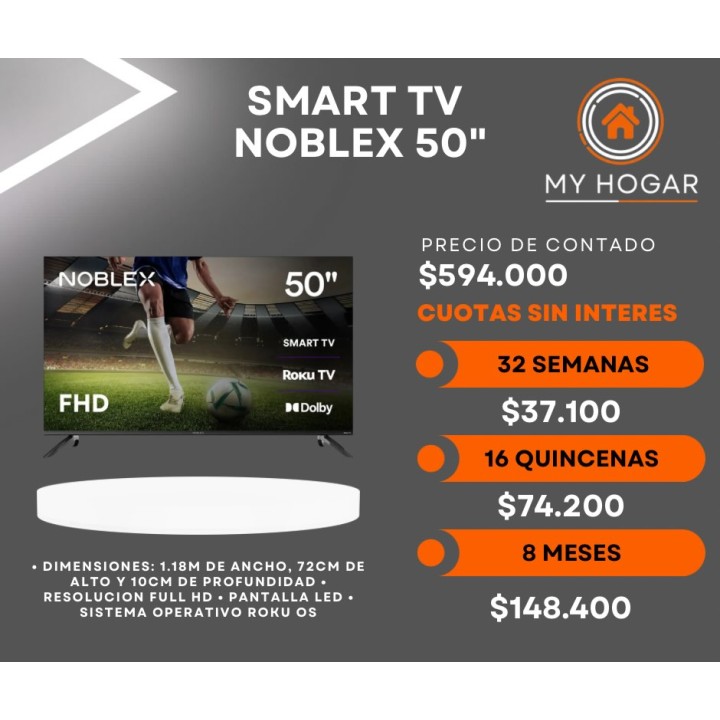 Smart TV Noblex 50"