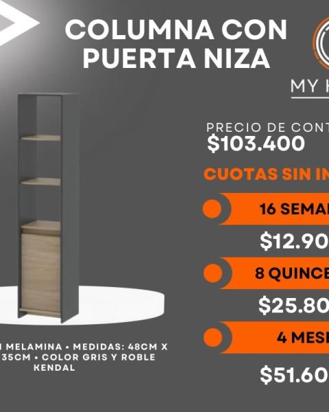 Columna con puerta línea Niza