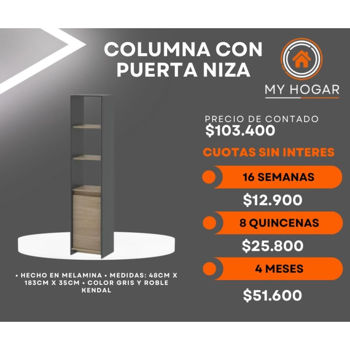 Columna con puerta línea Niza