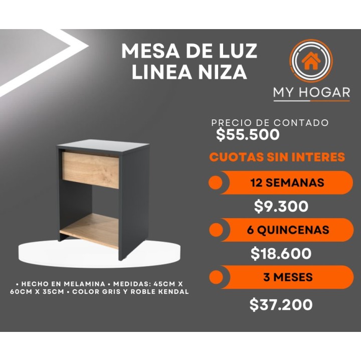 Mesa de luz línea Niza