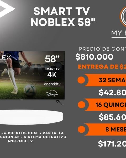 Smart TV Noblex 58" 4K
