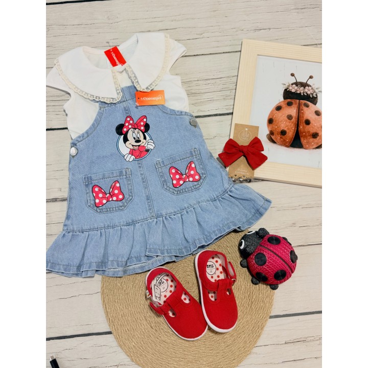 Jumper y jardineros de jean para bebas