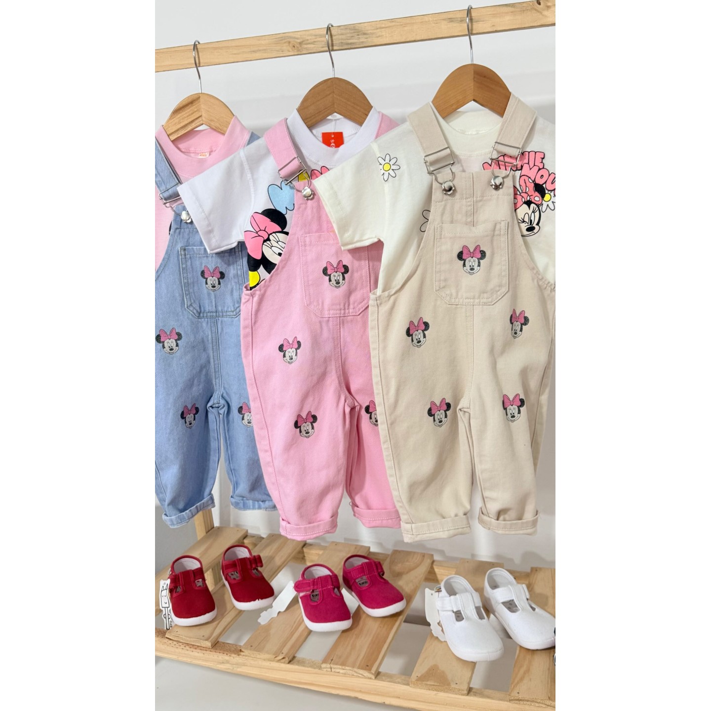 Jardineros Minnie para bebas