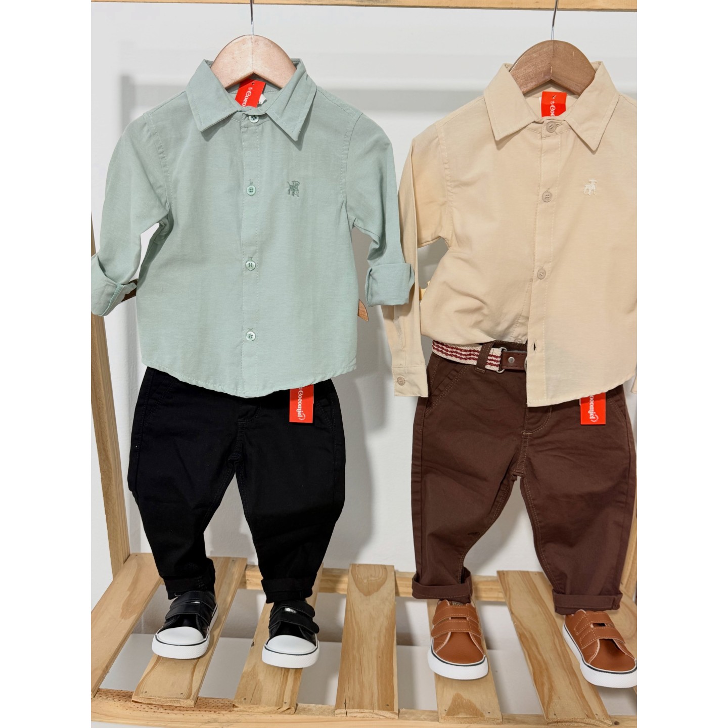 Camisas y pantalones corte chino