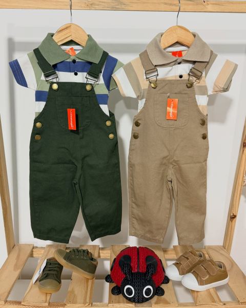 Jardineros clásicos de gabardina