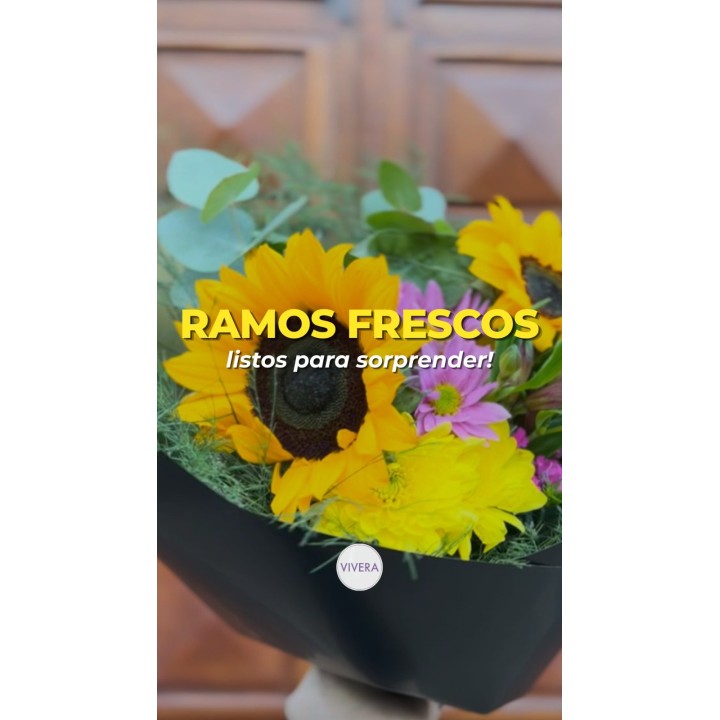 Ramos de flores frescas
