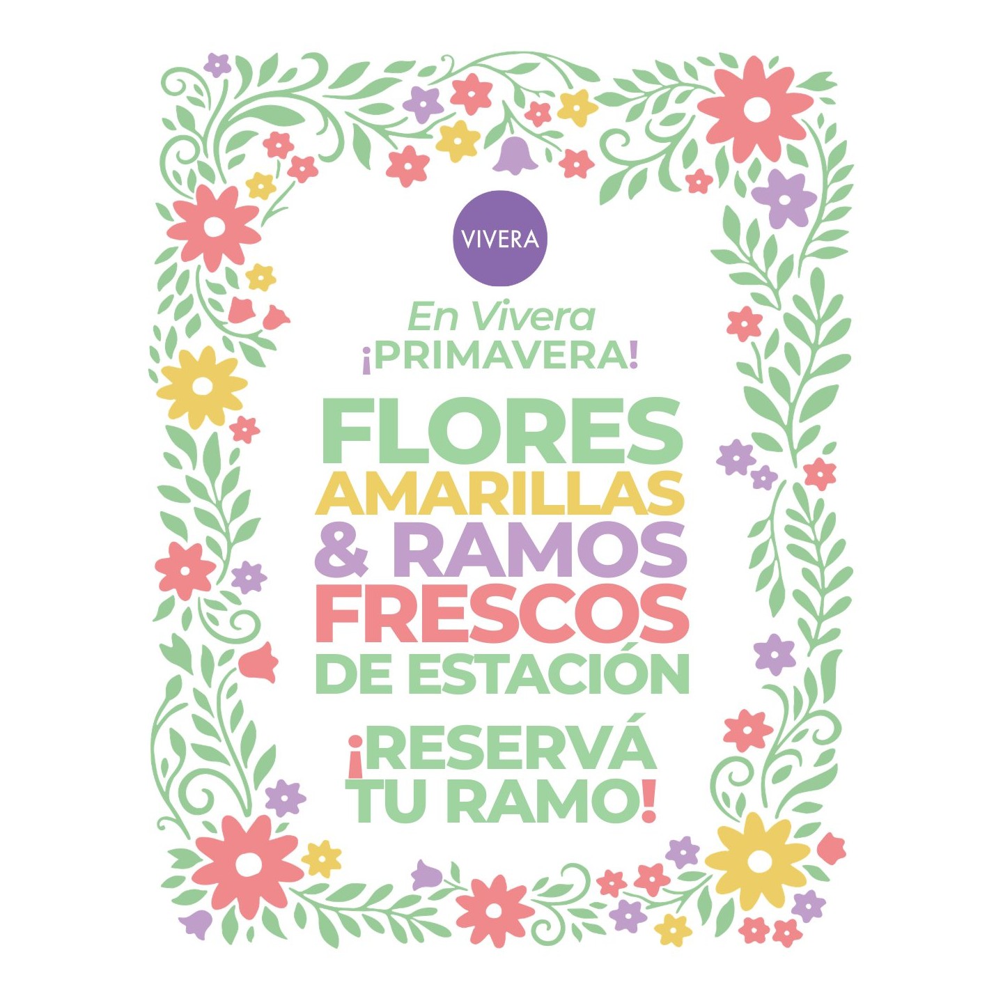 Ramos de estación y ramo amarillo