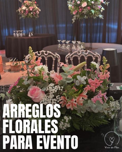 Arreglos y decoración floral para eventos