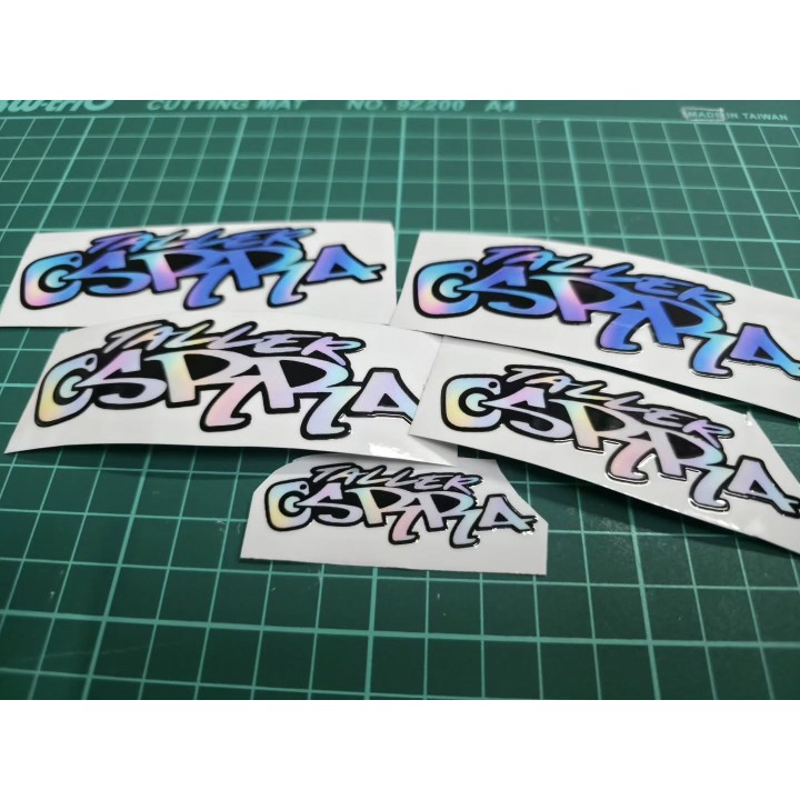 Stickers DTF UV personalizados con nombre