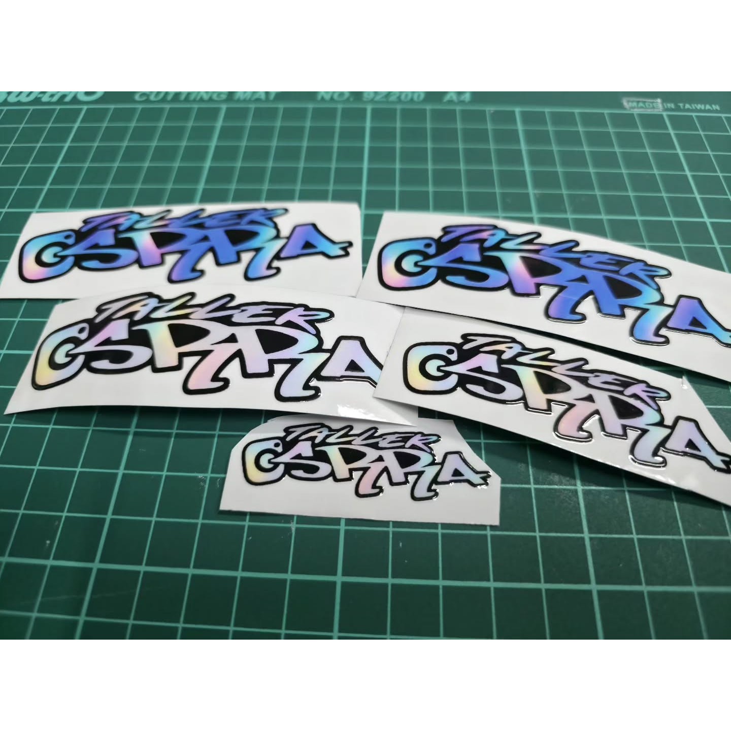 Stickers DTF UV personalizados con nombre