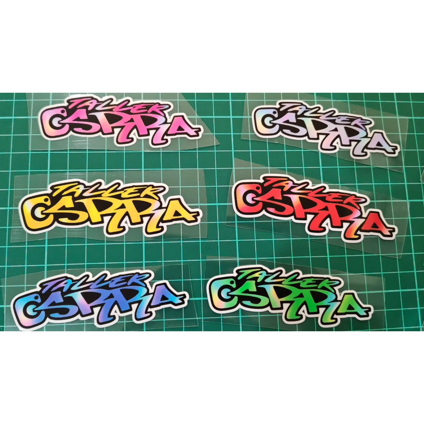 Stickers DTF UV personalizados con nombre