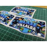 Stickers DTF UV personalizados con nombre